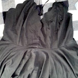 Black Peplum Tanktop